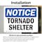 Signmission Tornado Shelter, 10 in W x Rectangle, Vinyl Decal OS-2PACK-NS-D-710-L-16740 - alternate 6